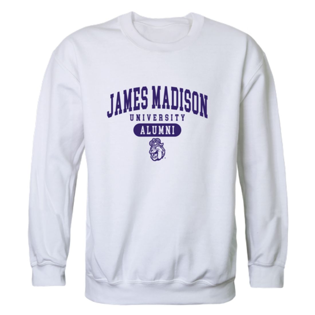 JMU James Madison University Dukes Alumni Fleece Crewneck Pullover Sweatshirt Heather Charcoal