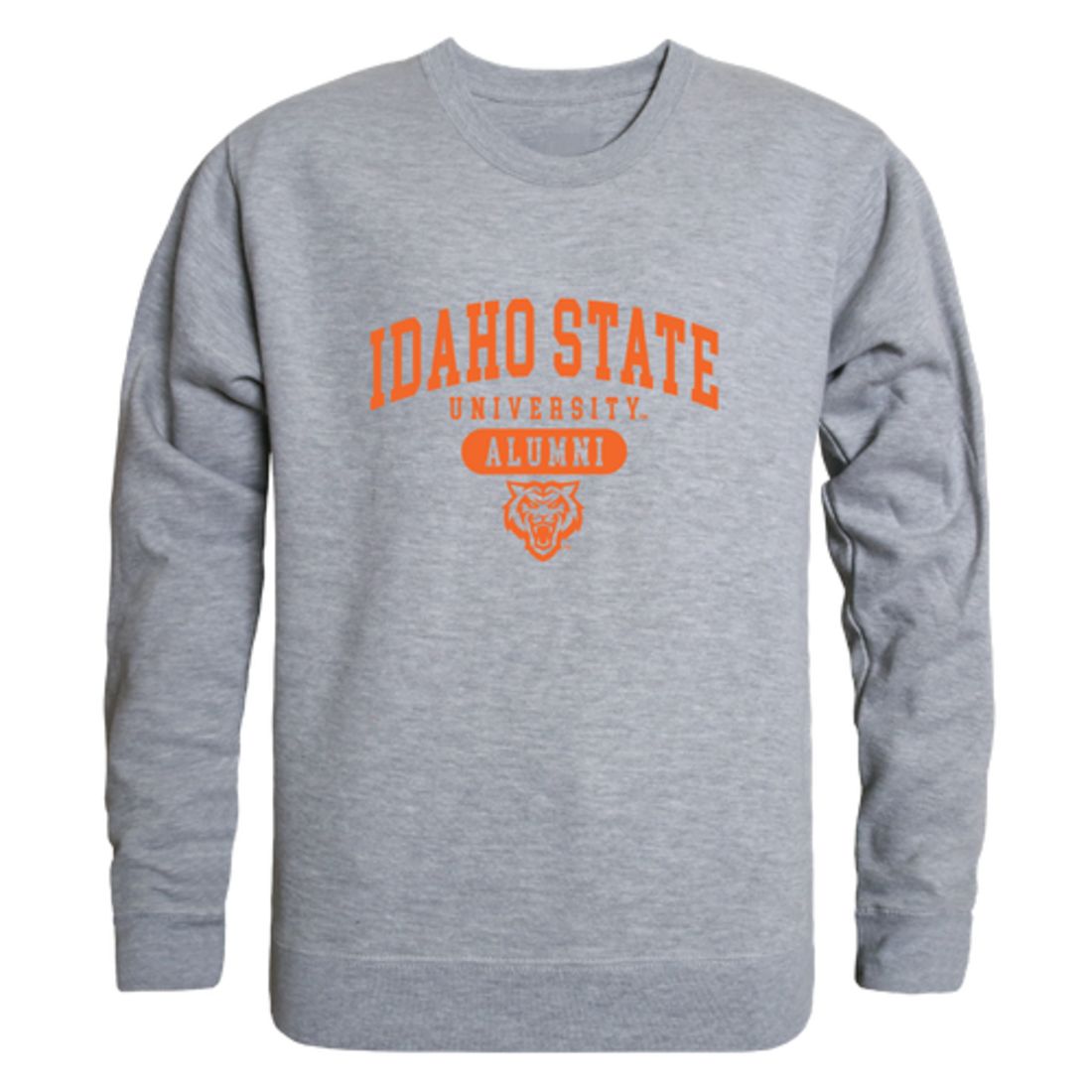 ISU Idaho State University Bengals Alumni Fleece Crewneck Pullover Sweatshirt Heather Charcoal