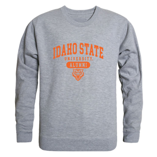 ISU Idaho State University Bengals Alumni Fleece Crewneck Pullover Sweatshirt Heather Charcoal