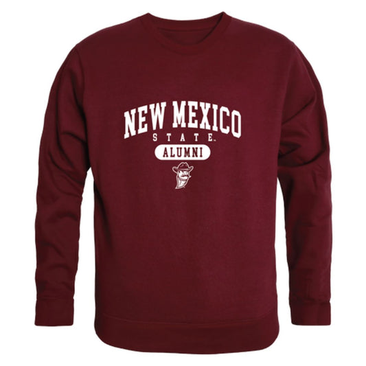 NMSU New Mexico State University Aggies Alumni Fleece Crewneck Pullover Sweatshirt Heather Gray