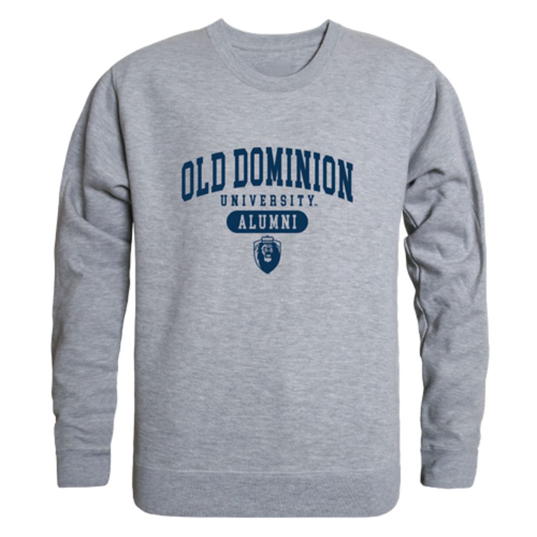 ODU Old Dominion University Monarchs Alumni Fleece Crewneck Pullover Sweatshirt Heather Gray