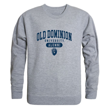 ODU Old Dominion University Monarchs Alumni Fleece Crewneck Pullover Sweatshirt Heather Gray