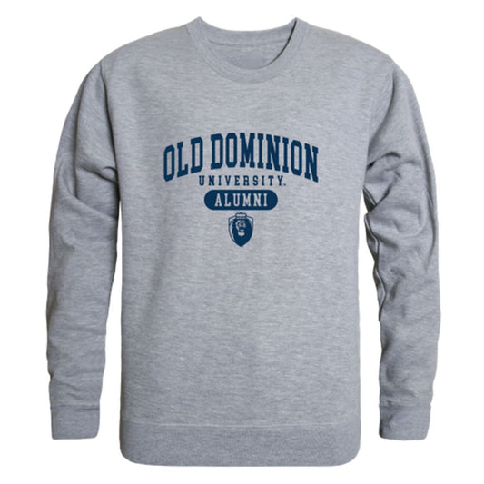 ODU Old Dominion University Monarchs Alumni Fleece Crewneck Pullover Sweatshirt Heather Gray