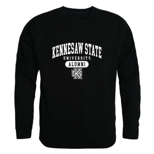 KSU Kennesaw State University Owls Alumni Fleece Crewneck Pullover Sweatshirt Black