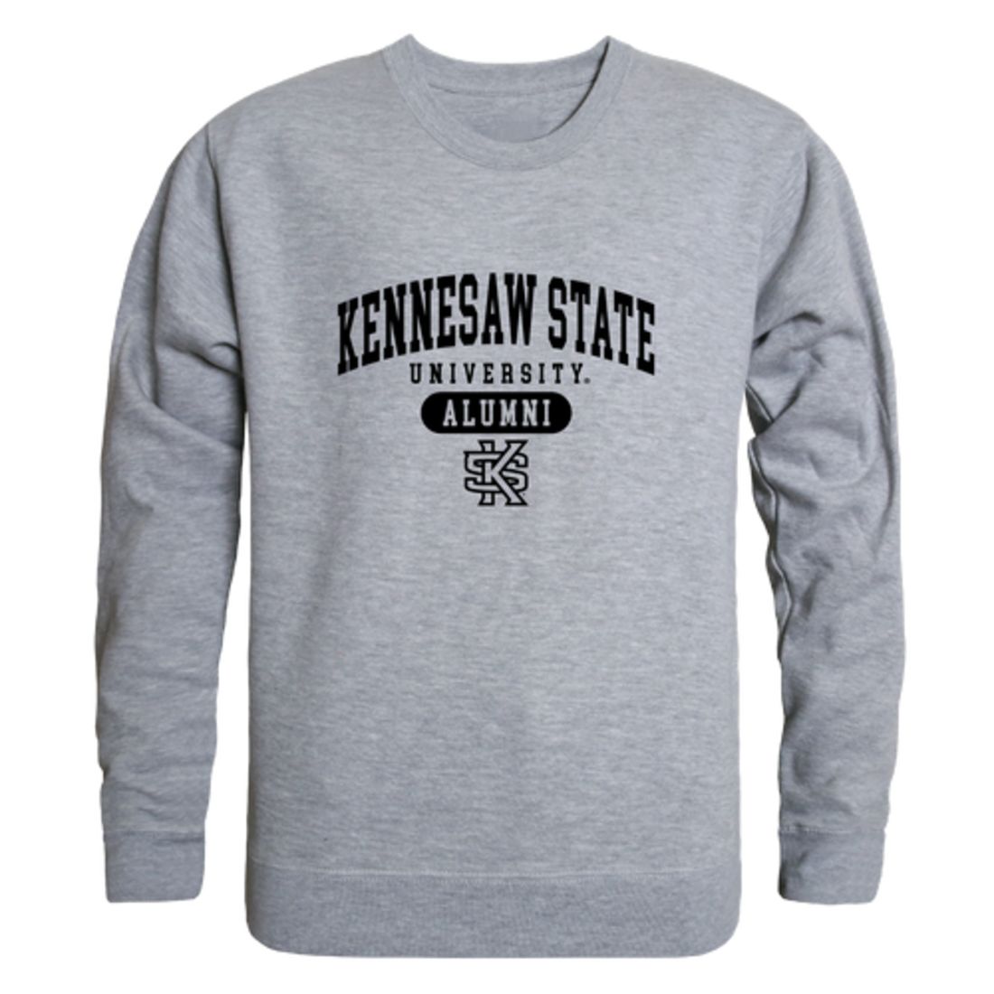 KSU Kennesaw State University Owls Alumni Fleece Crewneck Pullover Sweatshirt Black