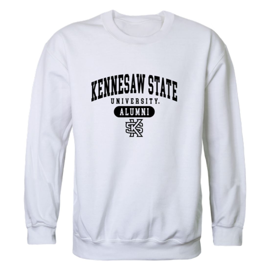KSU Kennesaw State University Owls Alumni Fleece Crewneck Pullover Sweatshirt Black