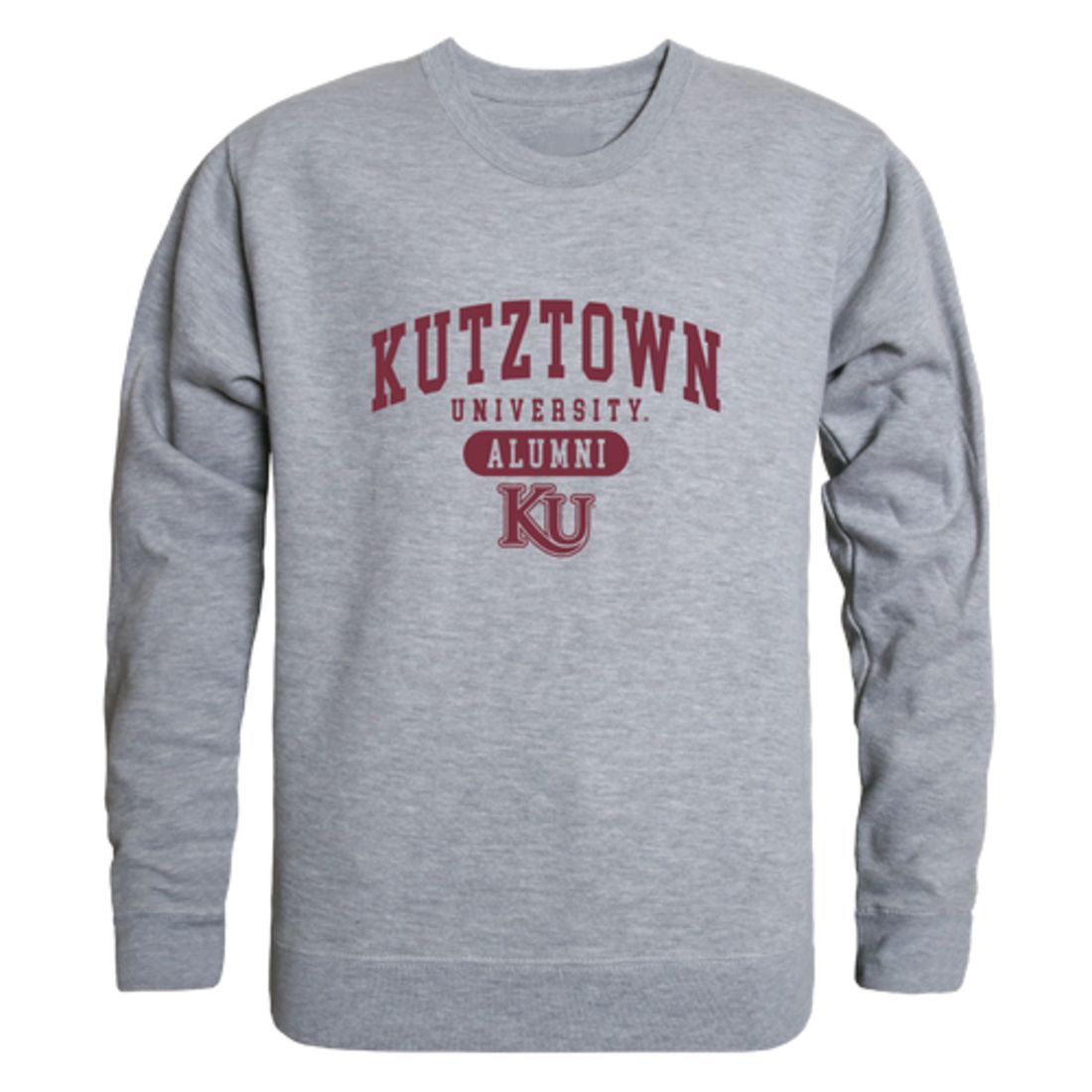 Kutztown University of Pennsylvania Golden Bears Alumni Fleece Crewneck Pullover Sweatshirt Heather Gray