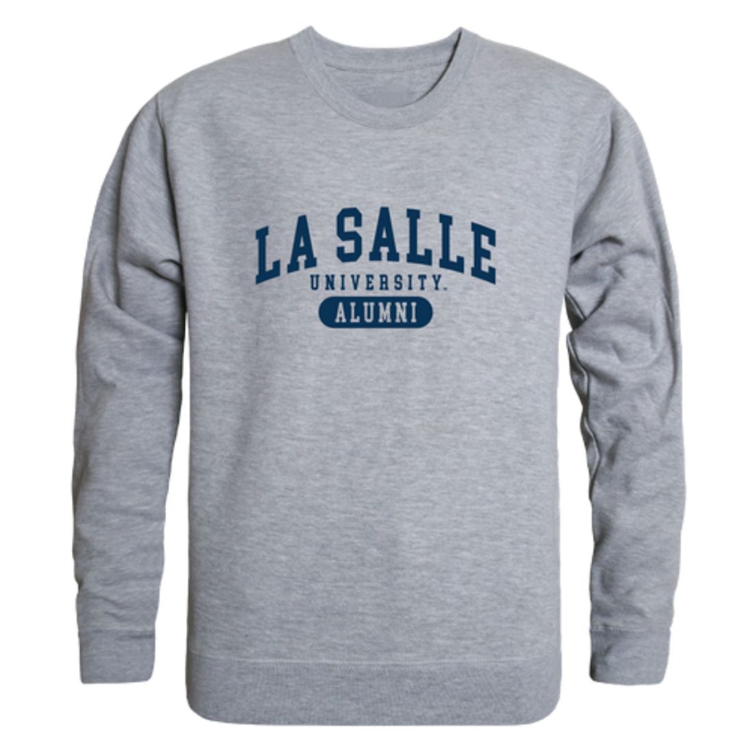 La Salle University Explorers Alumni Fleece Crewneck Pullover Sweatshirt Heather Gray
