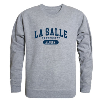 La Salle University Explorers Alumni Fleece Crewneck Pullover Sweatshirt Heather Gray