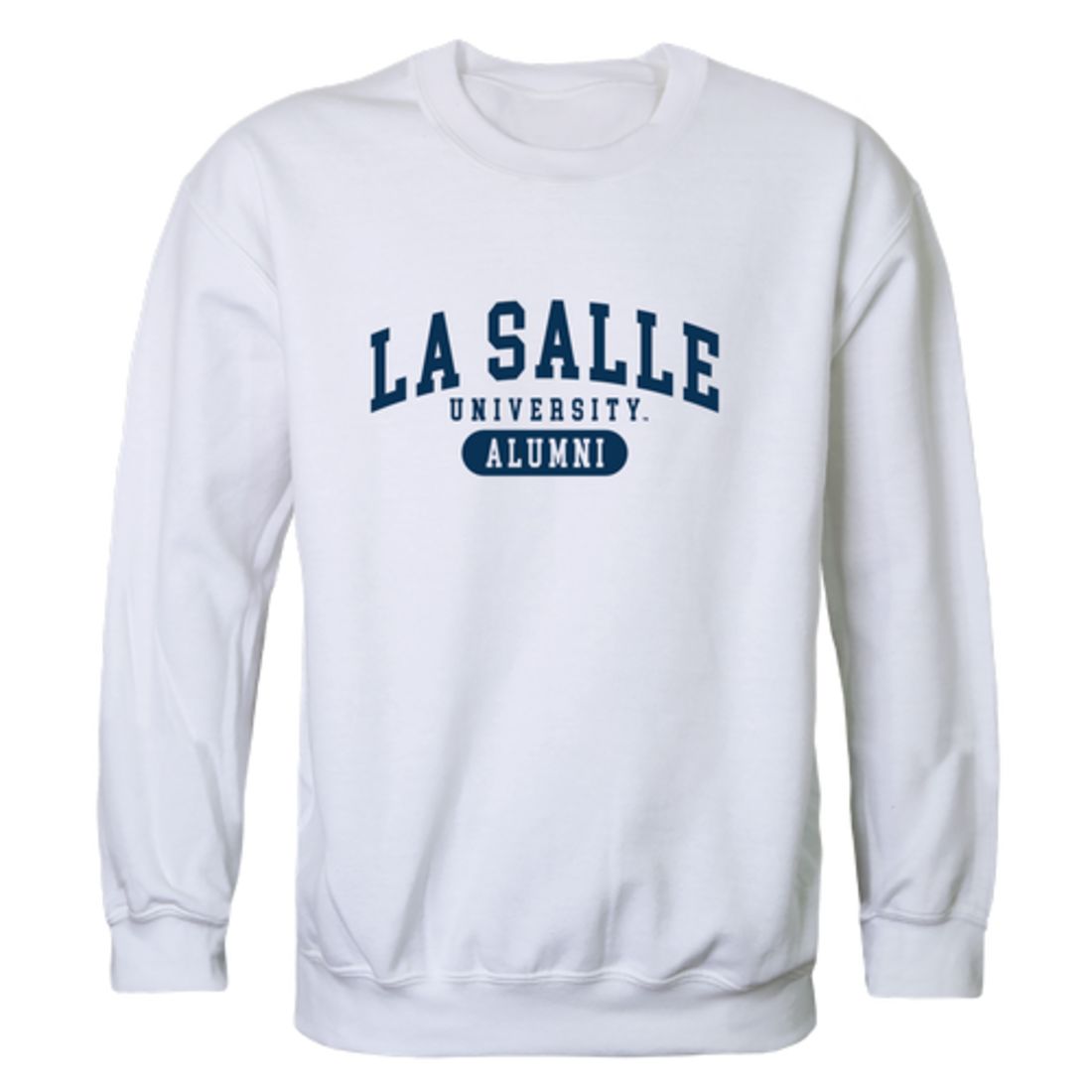 La Salle University Explorers Alumni Fleece Crewneck Pullover Sweatshirt Heather Gray