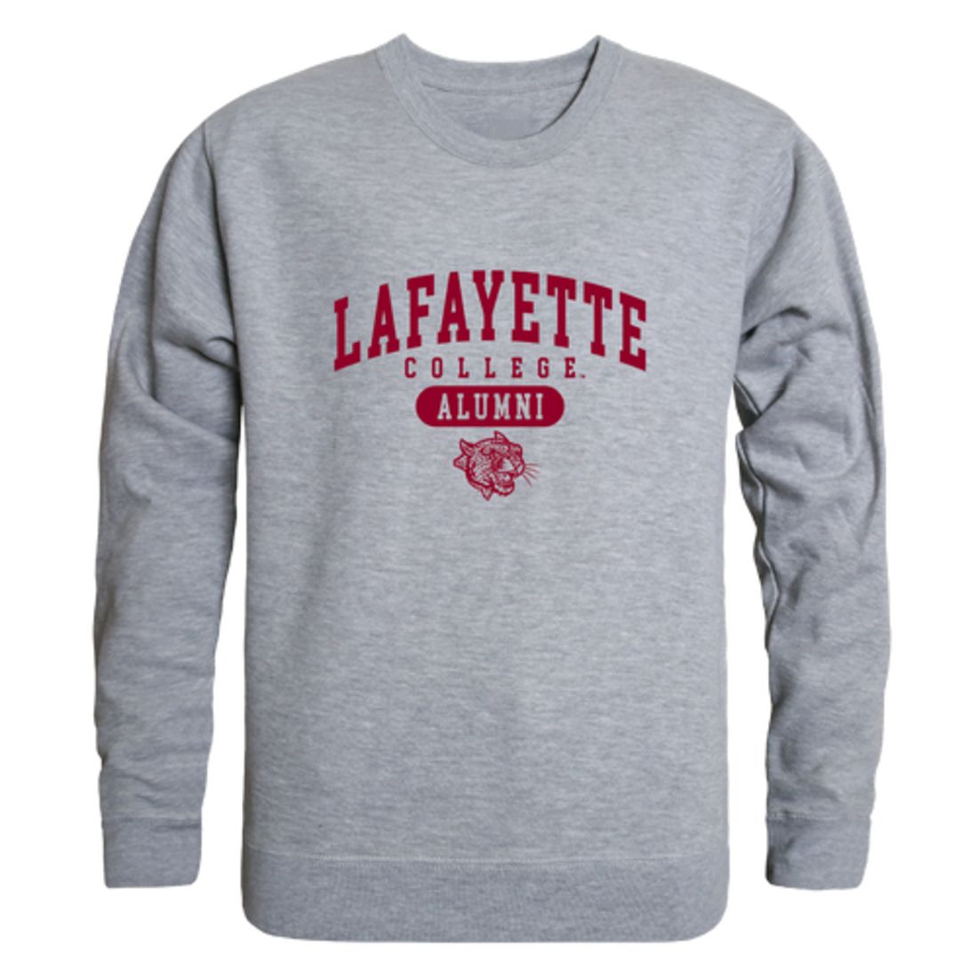 Lafayette College Leopards Alumni Fleece Crewneck Pullover Sweatshirt Heather Gray