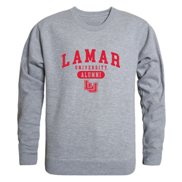 Lamar University Cardinals Alumni Fleece Crewneck Pullover Sweatshirt Heather Gray