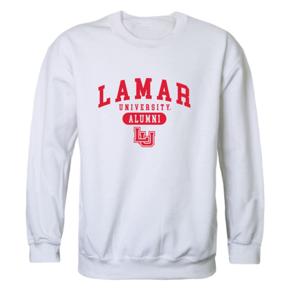 Lamar University Cardinals Alumni Fleece Crewneck Pullover Sweatshirt Heather Gray