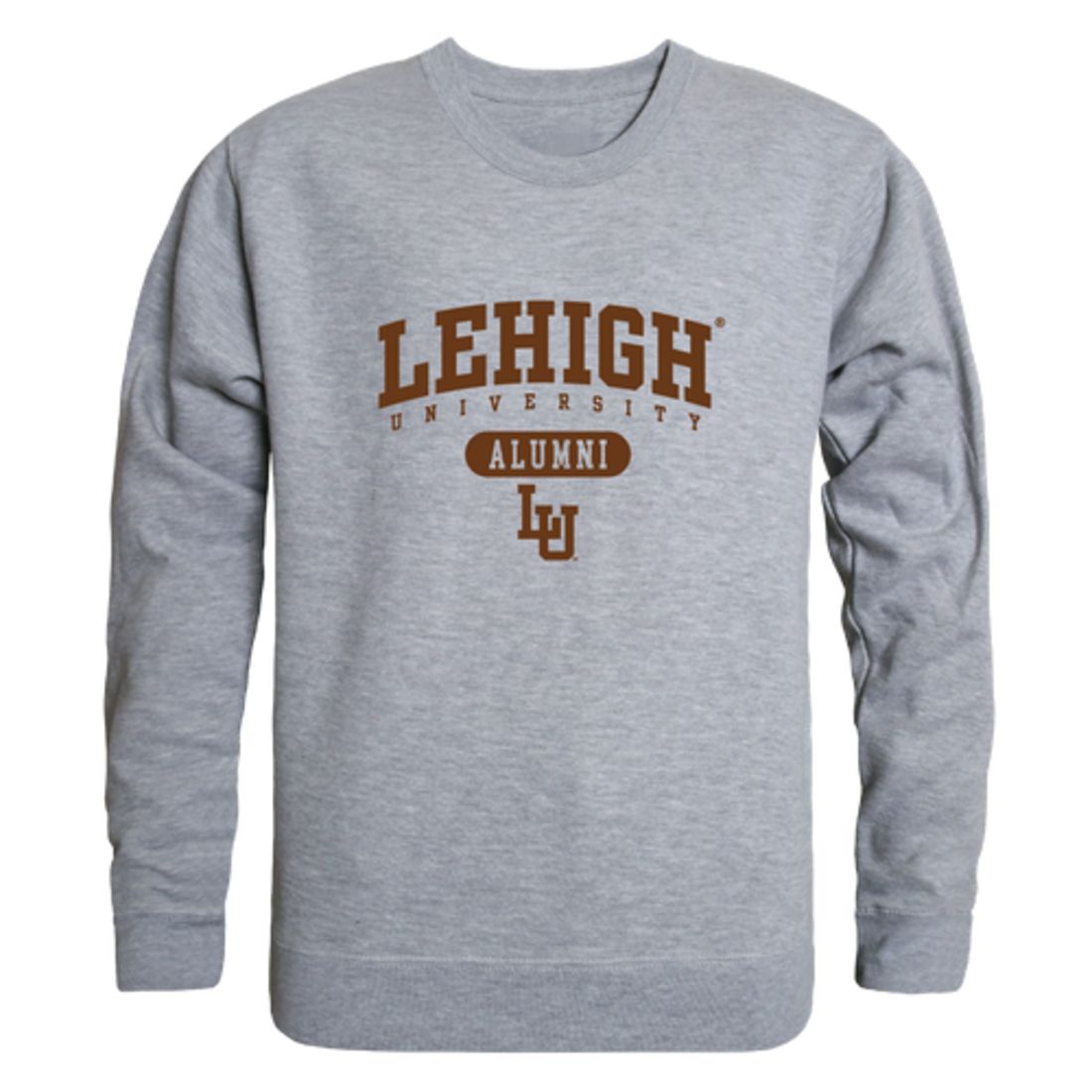 Lehigh University Mountain Hawks Alumni Fleece Crewneck Pullover Sweatshirt Heather Gray