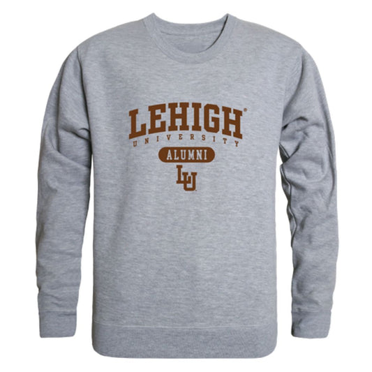 Lehigh University Mountain Hawks Alumni Fleece Crewneck Pullover Sweatshirt Heather Gray