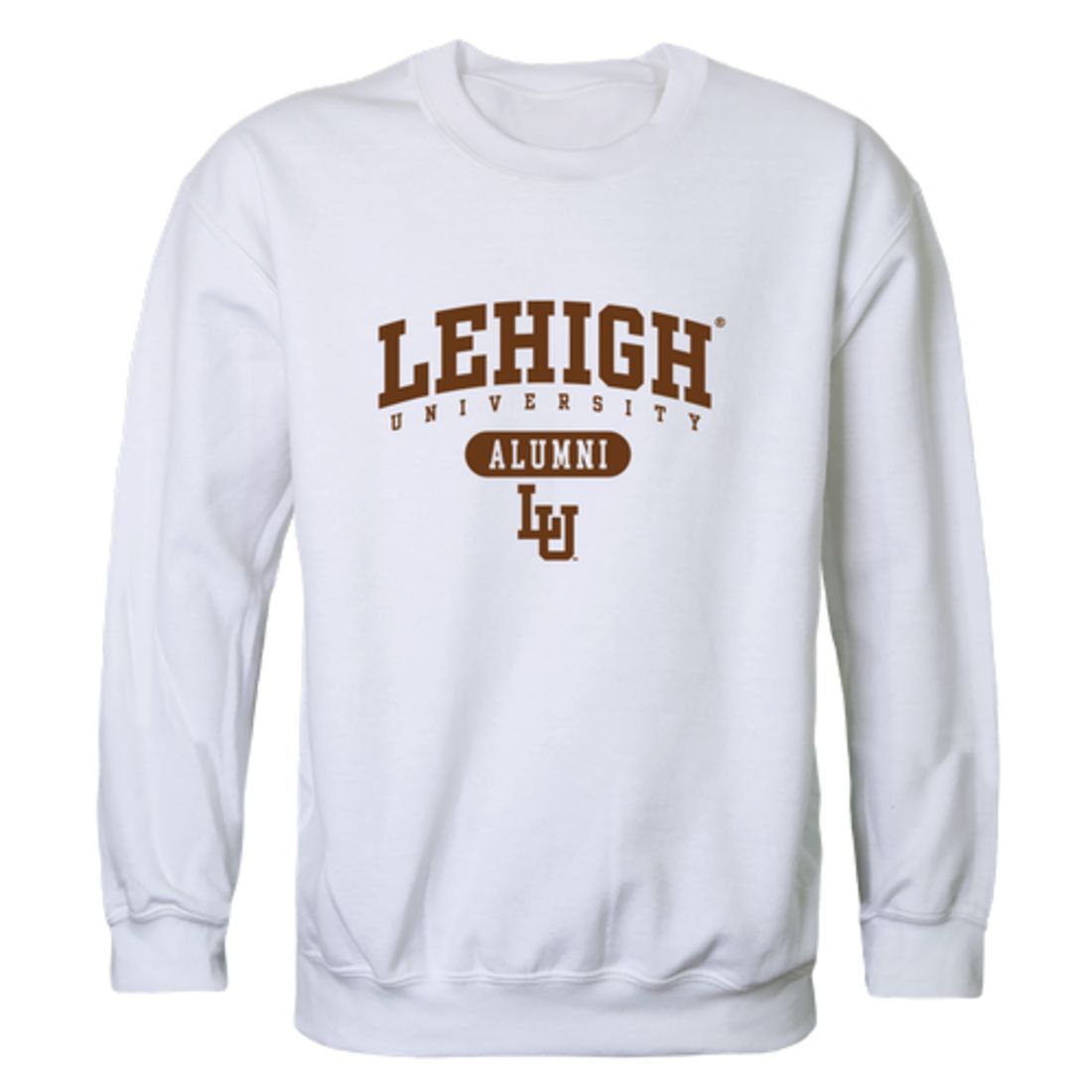 Lehigh University Mountain Hawks Alumni Fleece Crewneck Pullover Sweatshirt Heather Gray