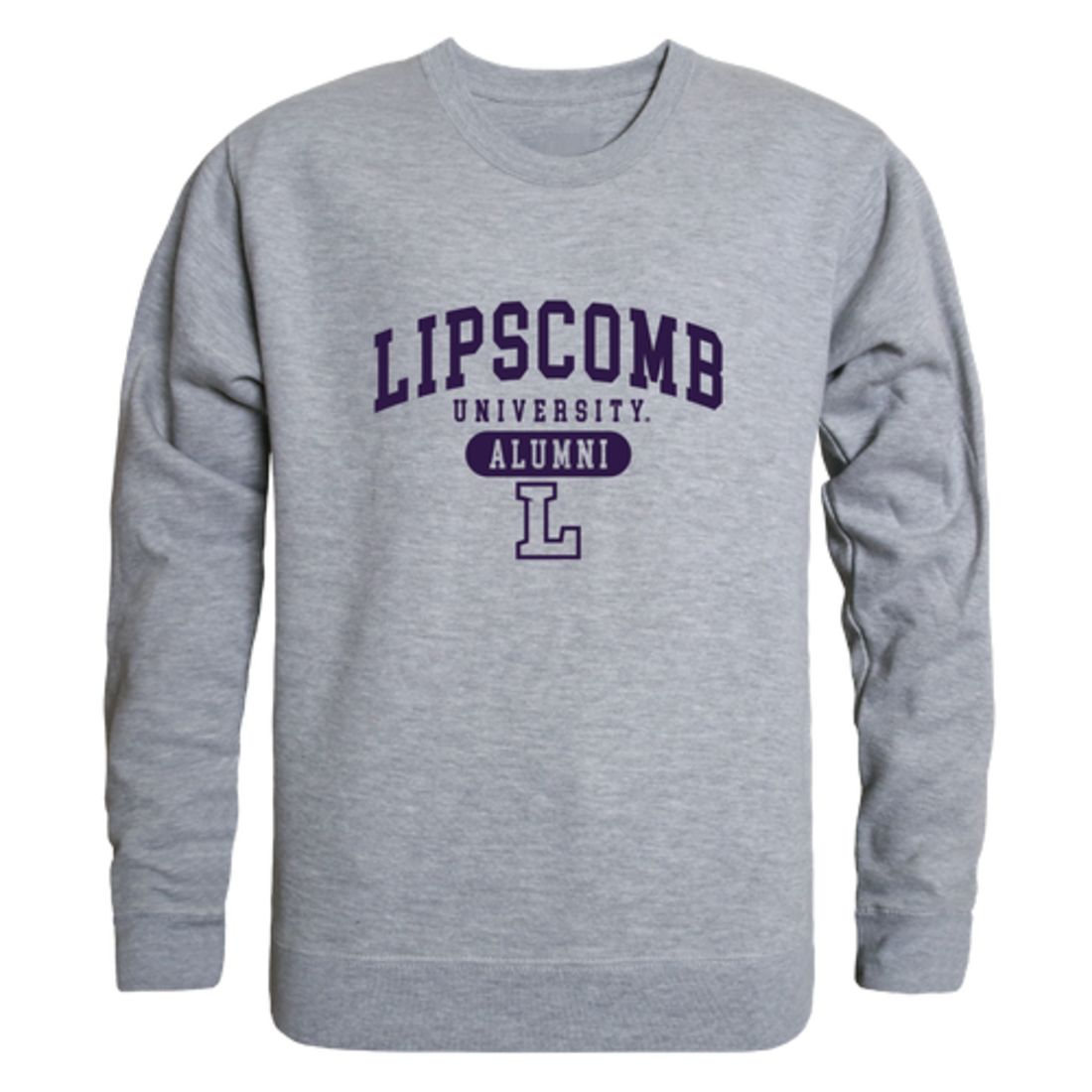 Lipscomb University Bisons Alumni Fleece Crewneck Pullover Sweatshirt Heather Charcoal