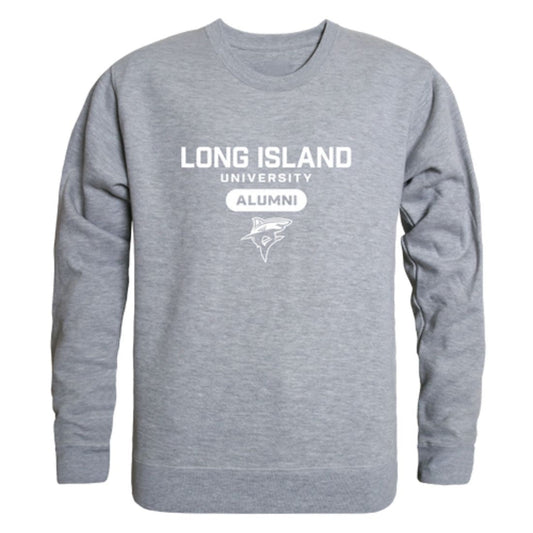 LIU Long Island University Post Pioneers Alumni Fleece Crewneck Pullover Sweatshirt Heather Charcoal