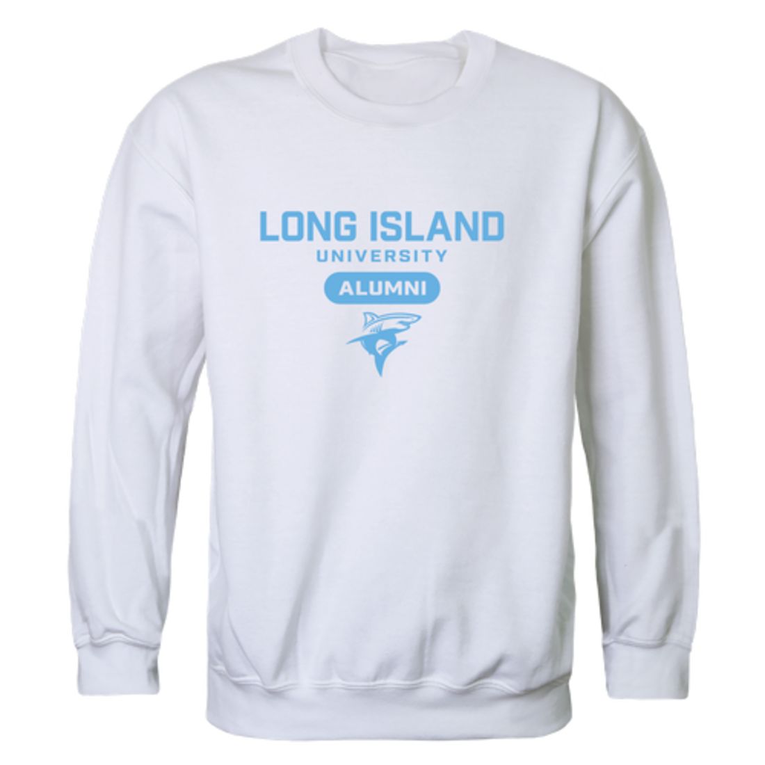 LIU Long Island University Post Pioneers Alumni Fleece Crewneck Pullover Sweatshirt Heather Charcoal