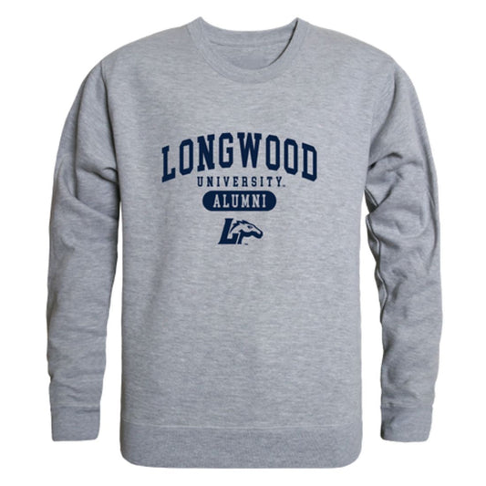 Longwood University Lancers Alumni Fleece Crewneck Pullover Sweatshirt Heather Gray