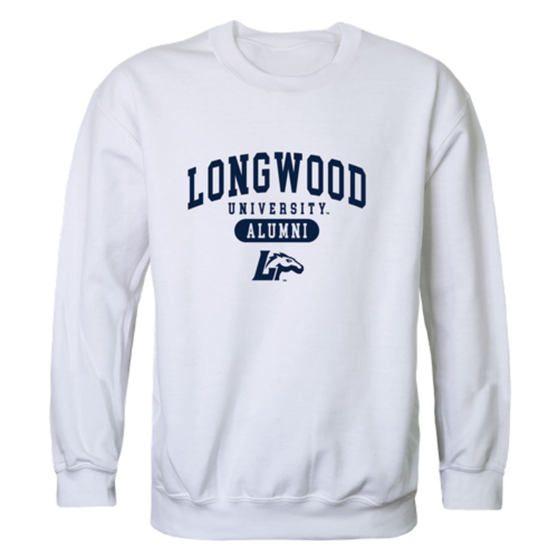Longwood University Lancers Alumni Fleece Crewneck Pullover Sweatshirt Heather Gray