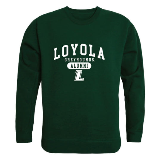 Loyola University Maryland Greyhounds Alumni Fleece Crewneck Pullover Sweatshirt Forest