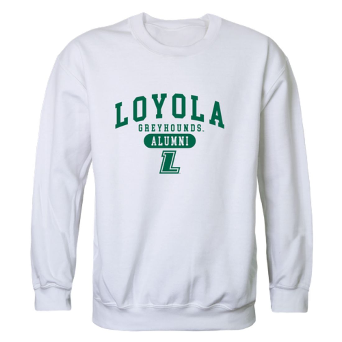 Loyola University Maryland Greyhounds Alumni Fleece Crewneck Pullover Sweatshirt Forest