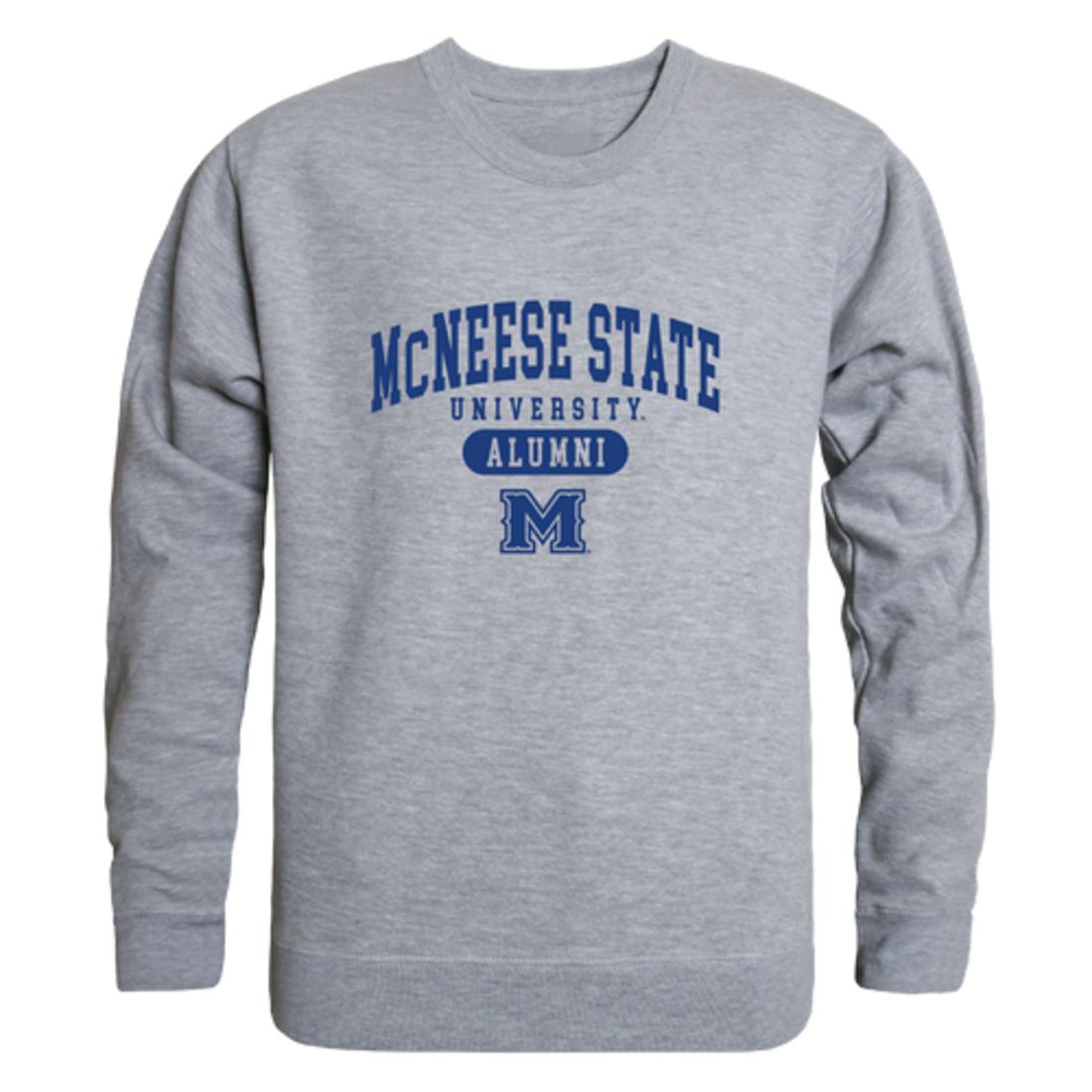 McNeese State University Cowboys and Cowgirls Alumni Fleece Crewneck Pullover Sweatshirt Heather Gray