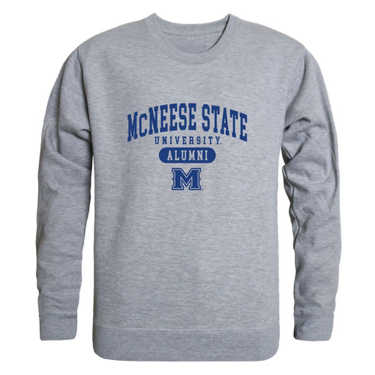 McNeese State University Cowboys and Cowgirls Alumni Fleece Crewneck Pullover Sweatshirt Heather Gray