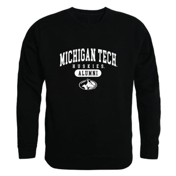 Michigan Technological University Huskies Alumni Fleece Crewneck Pullover Sweatshirt Black