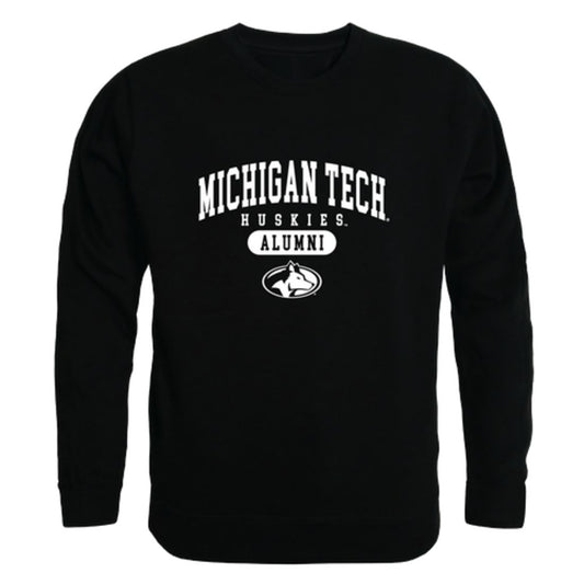 Michigan Technological University Huskies Alumni Fleece Crewneck Pullover Sweatshirt Black