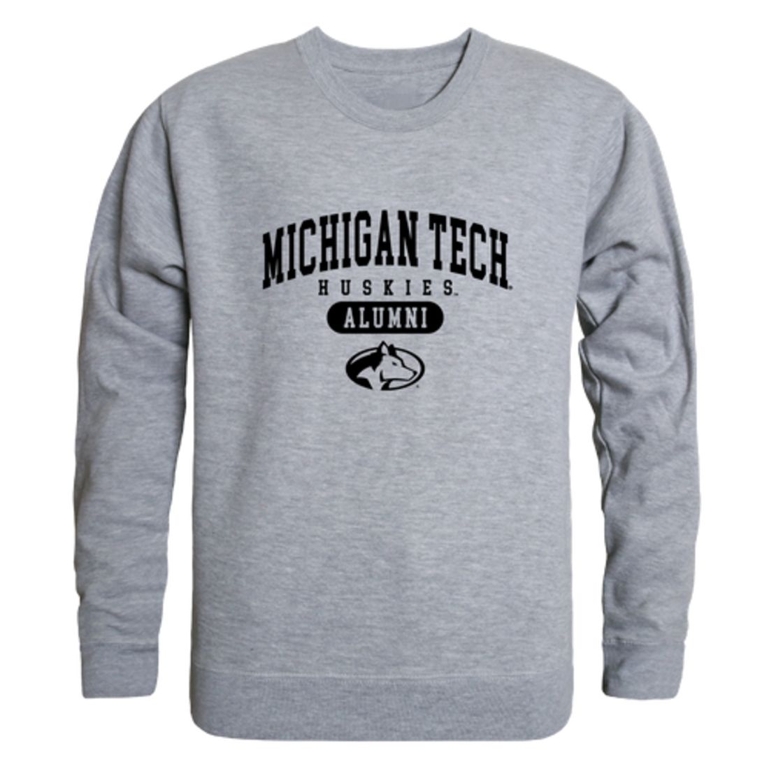 Michigan Technological University Huskies Alumni Fleece Crewneck Pullover Sweatshirt Black
