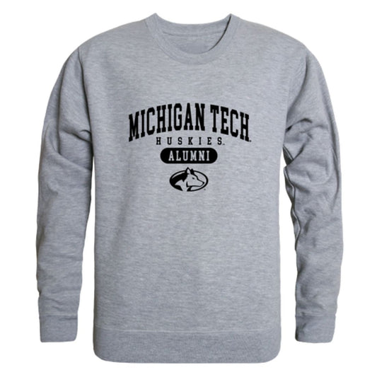 Michigan Technological University Huskies Alumni Fleece Crewneck Pullover Sweatshirt Black
