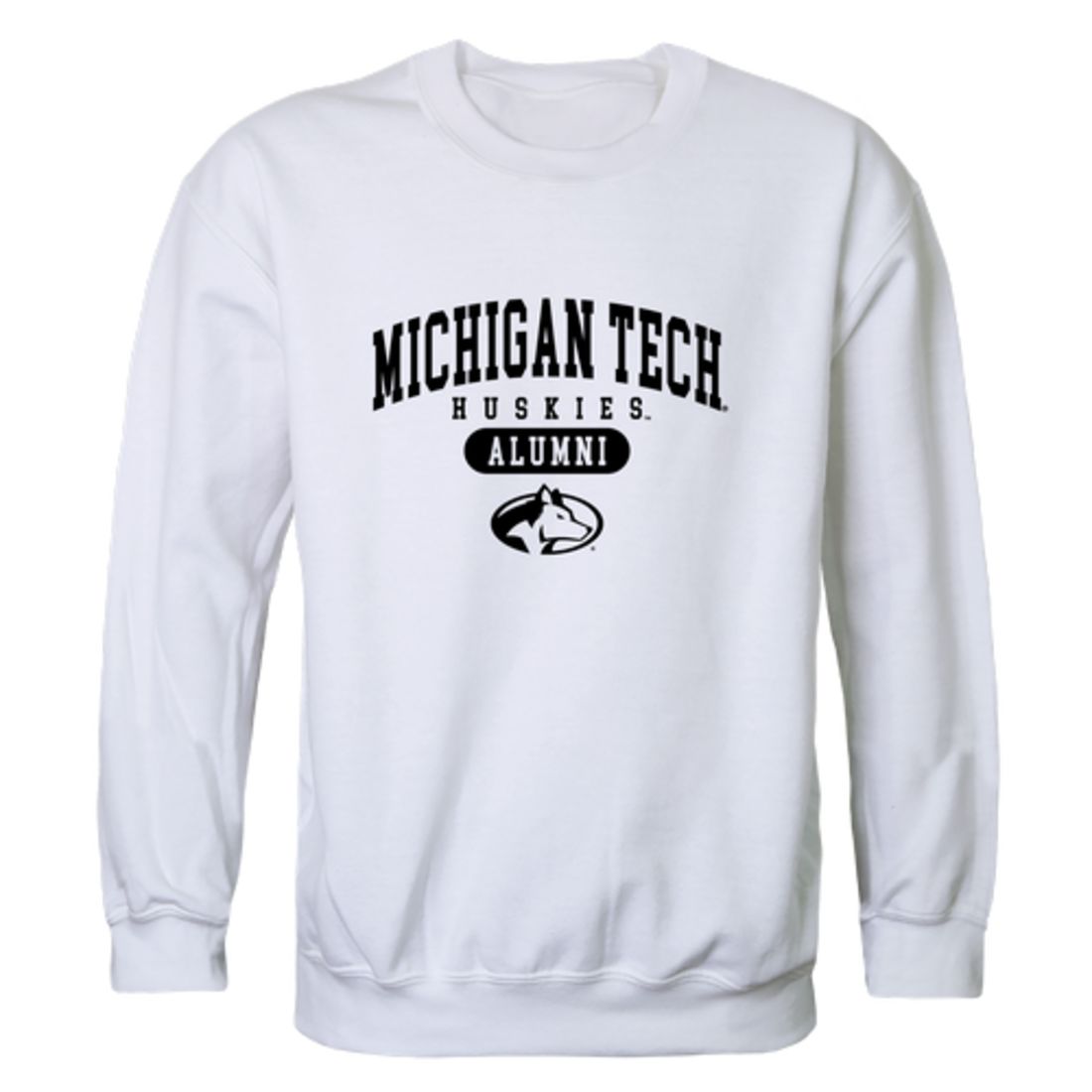 Michigan Technological University Huskies Alumni Fleece Crewneck Pullover Sweatshirt Black