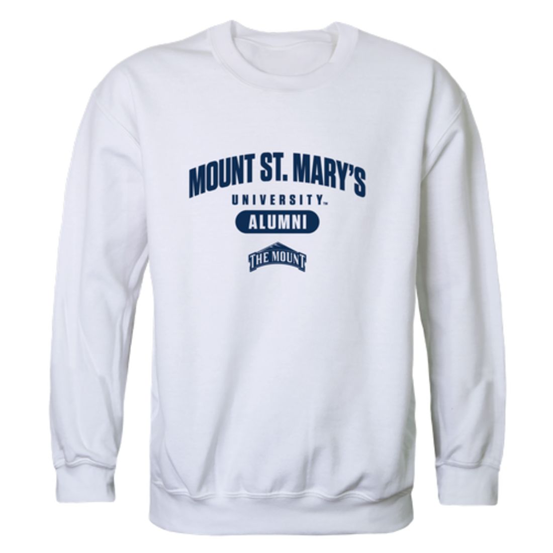 Mount St Marys University Mountaineers Mountaineers Mountaineers Alumni Fleece Crewneck Pullover Sweatshirt Heather Gray