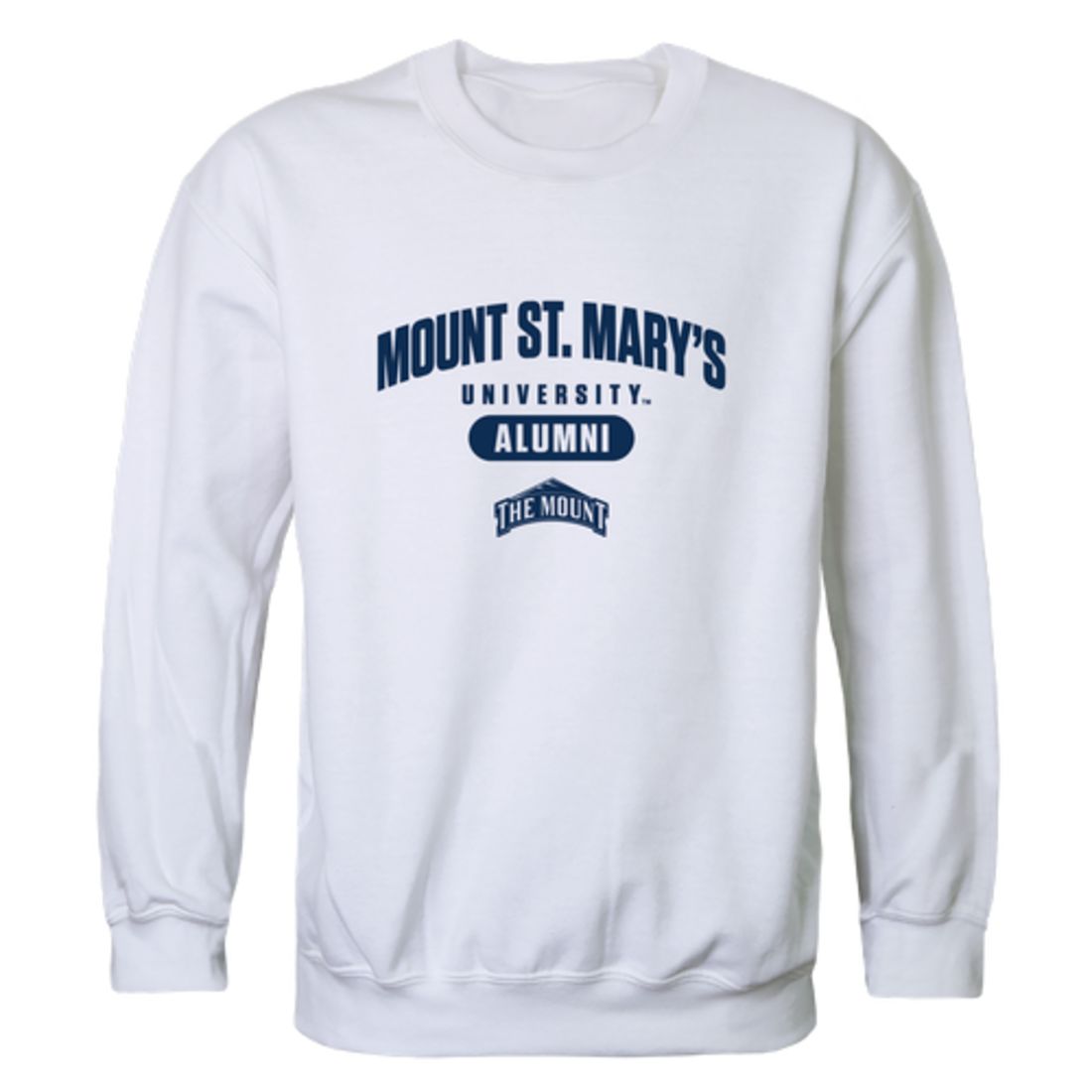 Mount St Marys University Mountaineers Mountaineers Mountaineers Alumni Fleece Crewneck Pullover Sweatshirt Heather Gray