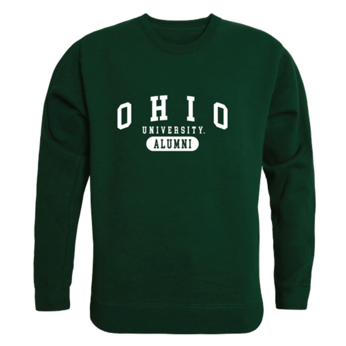 Ohio University Bobcats Alumni Fleece Crewneck Pullover Sweatshirt Forest