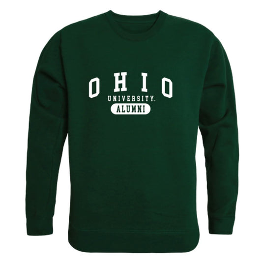 Ohio University Bobcats Alumni Fleece Crewneck Pullover Sweatshirt Forest