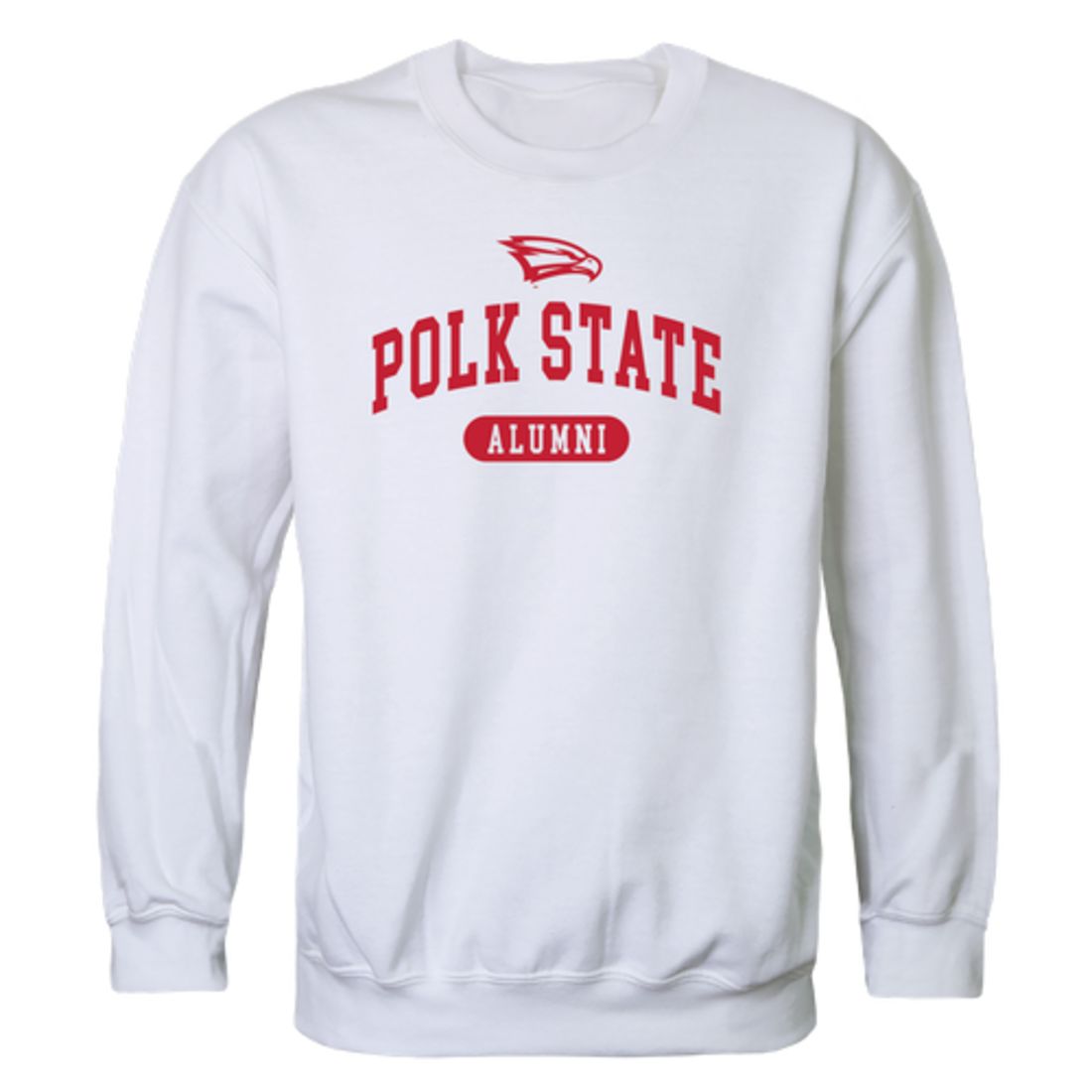 Polk State College Eagles Alumni Fleece Crewneck Pullover Sweatshirt Heather Gray
