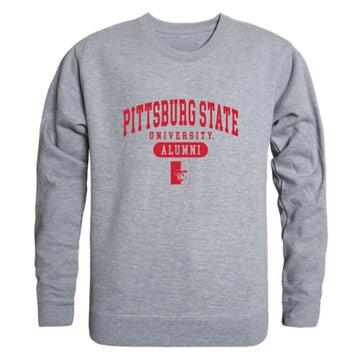 Pittsburg State University Gorillas Alumni Fleece Crewneck Pullover Sweatshirt Heather Gray
