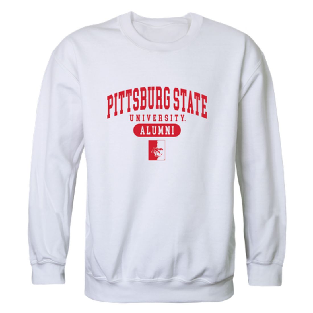 Pittsburg State University Gorillas Alumni Fleece Crewneck Pullover Sweatshirt Heather Gray