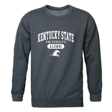 KYSU Kentucky State University Thorobreds Alumni Fleece Crewneck Pullover Sweatshirt Heather Charcoal
