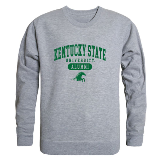 KYSU Kentucky State University Thorobreds Alumni Fleece Crewneck Pullover Sweatshirt Heather Charcoal