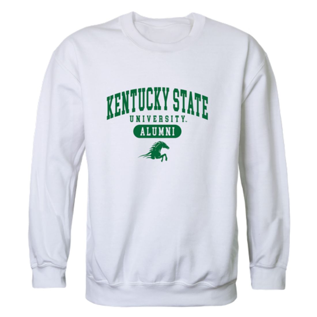 KYSU Kentucky State University Thorobreds Alumni Fleece Crewneck Pullover Sweatshirt Heather Charcoal
