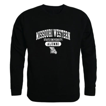 MWSU Missouri Western State University Griffons Alumni Fleece Crewneck Pullover Sweatshirt Black