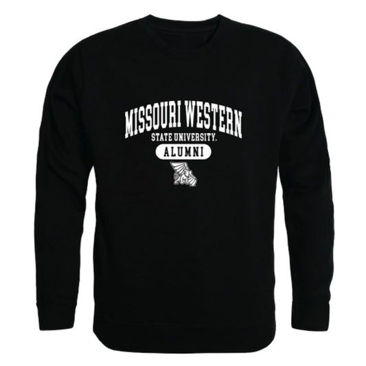 MWSU Missouri Western State University Griffons Alumni Fleece Crewneck Pullover Sweatshirt Black