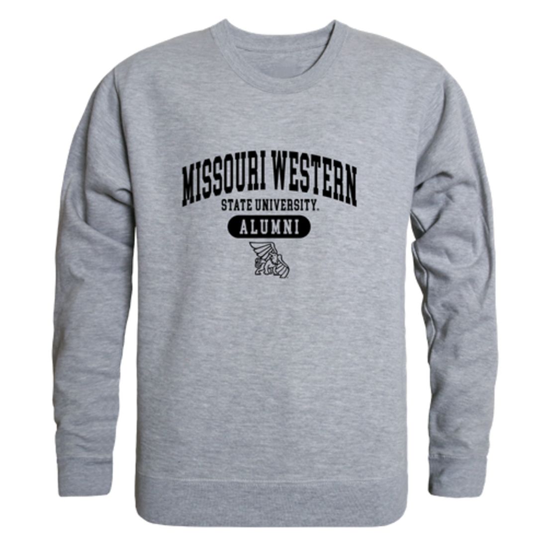 MWSU Missouri Western State University Griffons Alumni Fleece Crewneck Pullover Sweatshirt Black