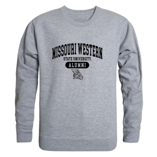 MWSU Missouri Western State University Griffons Alumni Fleece Crewneck Pullover Sweatshirt Black
