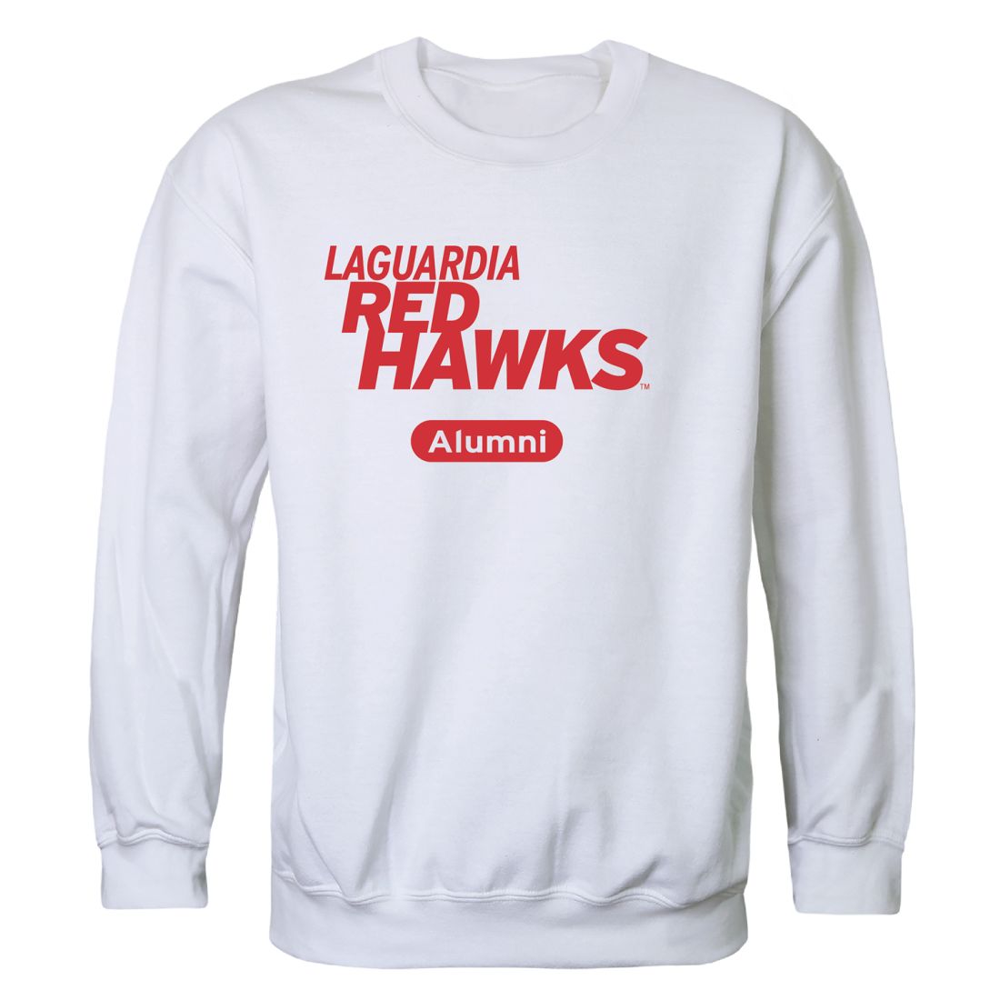 LaGuardia Community College Red Hawks Alumni Crewneck Sweatshirt