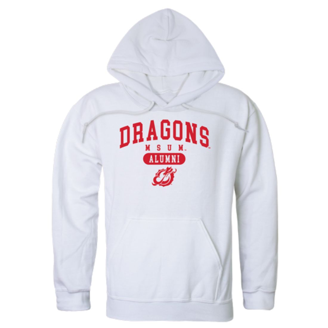 MSUM Minnesota State University Moorhead Dragons Alumni Fleece Hoodie Sweatshirts